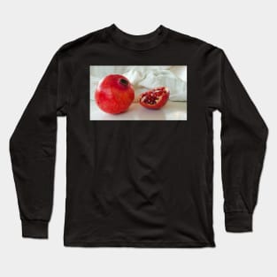 Red Pomegranate Long Sleeve T-Shirt